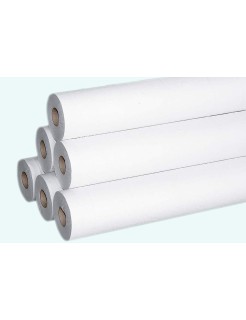 Drap d'examens ouaté recyclée lisse blanc 2 plis M'Roll 50x35cm 135 formats 18g/m2 (carton de 12 rouleaux)