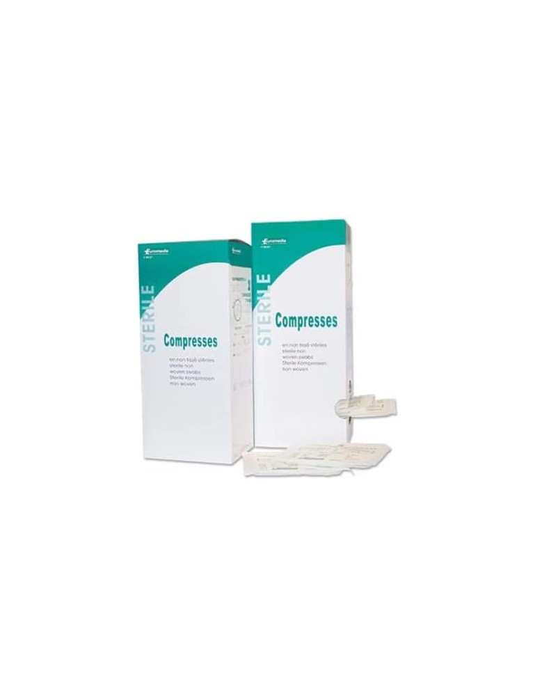 Compresses stériles non tissées EUROMEDIS 7.5x7.5cm 30G (Boite de 100 sachet de 2 ) Compresses stériles non tissées EUROMEDIS 7.5x7.5cm 30G (Boite de 100 sachet de 2 )