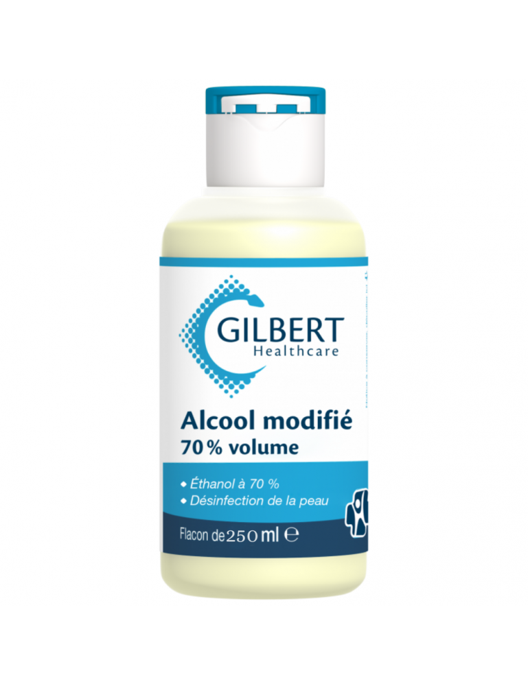 Alcool modifié 70° GILBERT flacon 250 ml Alcool modifié 70° GILBERT flacon 250 ml