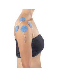 Électrodes Dura Stick Plus Bleues Rondes 5.0 cm – Plaquette de 4