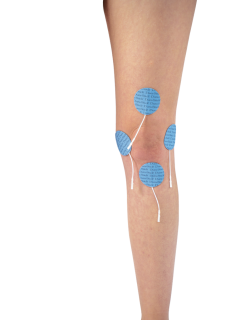 Electrodes Dura Stick Plus Bleues Rondes 3.2cm - Plaquette de 4)