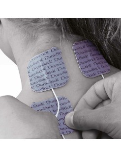 Electrodes Dura Stick Plus Bleues Rondes 3.2cm - Plaquette de 4)
