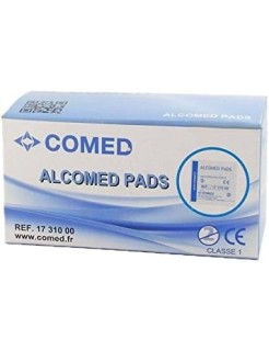 Tampons imprégnés d'alcool à 70% - Boîte de 100 - Comed