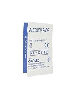Tampons imprégnés d'alcool à 70% - Boîte de 100 - Comed