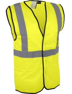 Singer - Gilet haute-visibilité - 100% polyester - Fermeture auto-agrippante - 3 bandes - VPLGILJ00