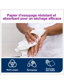 Bobine papier essuie-mains à dévidage central T450 – H717P - 2 plis – 6 rouleaux – Global Hygiène