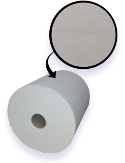 Essuie-mains pure ouate gaufré blanc 2x20g/m² - Pack de 6 rouleaux - 2 plis - 90m en continu - Largeur 20cm