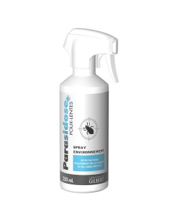 Gilbert Spray Environnement Poux Lentes 250ml Parasidose flacon pistolet.jpg