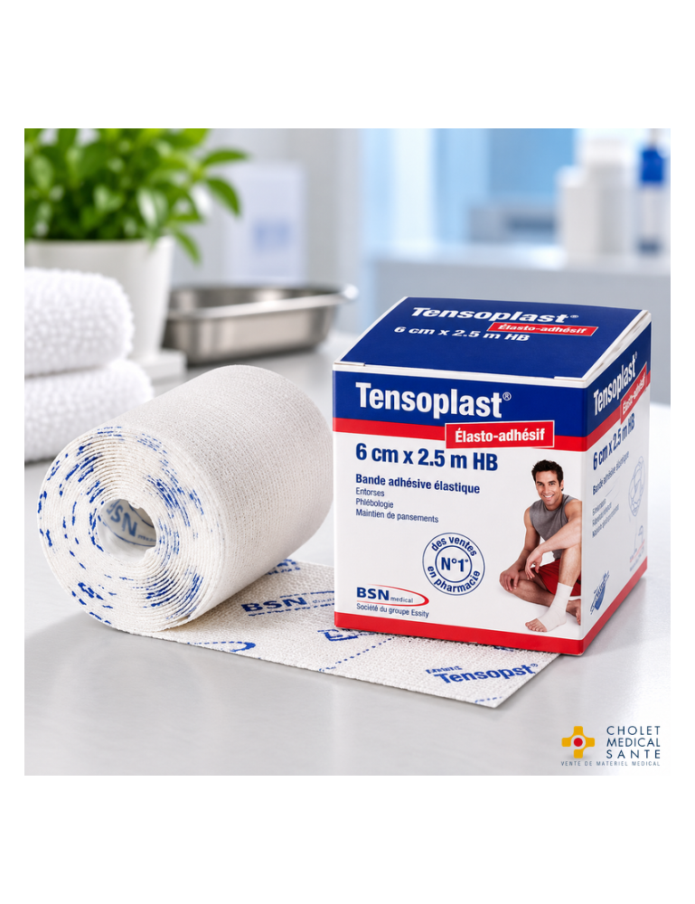 Bande adhésive Tensoplast 6 cmx 2,5m - BSN Medical