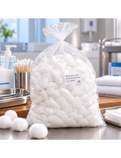 Boules de coton blanc hydrophile – Sachet de 700 unités pour soins et hygiène