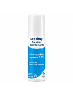 GILBERT Septimyl – Solution désinfectante à la chlorhexidine aqueuse 0,5 % – Flacon 100 mL