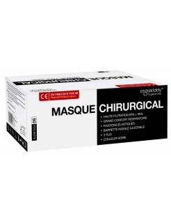 Masque Chirurgical Noir (Boite de 50)