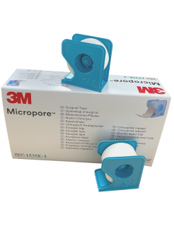 Sparadrap Micropore 3M 2,5 cm x 9,14 m sur dévidoir (Boite de 12)