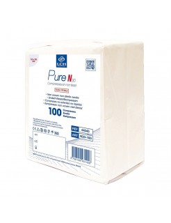 Compresses non tissées non stériles 10x10cm 30G 4 plis (sachet de 100)