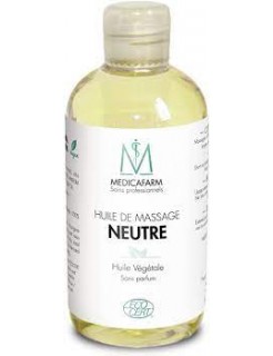 Huile de massage neutre végétale bio Médicafarm 250 ml