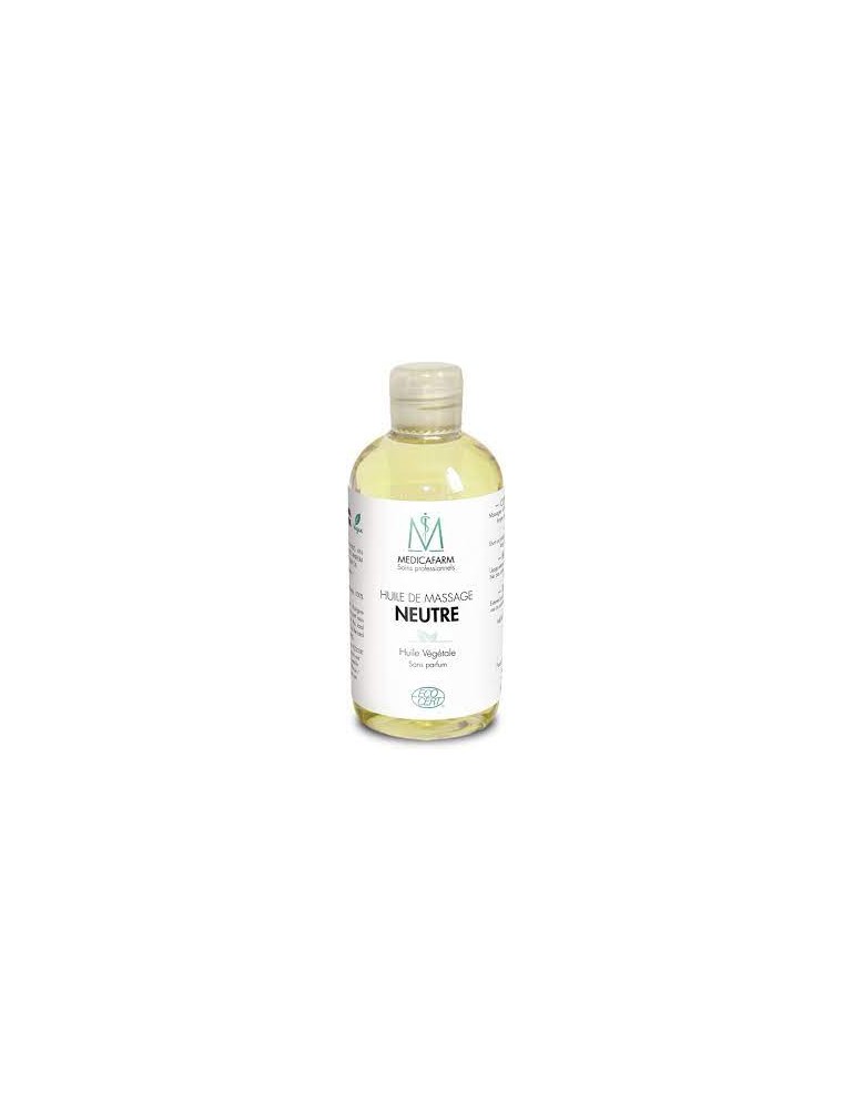 Huile de massage neutre végétale bio Médicafarm 250 ml