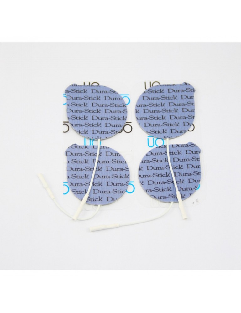 Electrodes Dura Stick Plus Bleues Rondes 5.0cm (plaquette de 4)