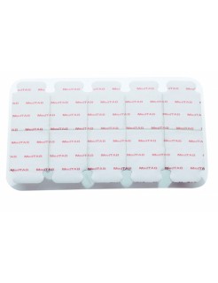 Electrodes ECG MEDTAB rouge (sachet de 10 plaquettes de 10)